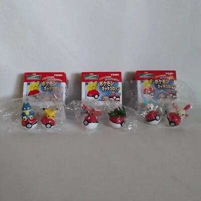 $34 • Buy Pokemon Pokeball Lot Of 6 Kororin Mini Figures Wibble Wobble Roly Poly TOMY 2004