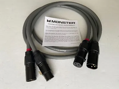 Monster Cable M-Series M850i Balanced XLR Audio Interconnect Cable 1m • $75