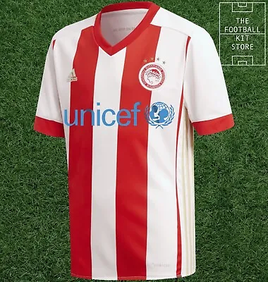 Adidas Olympiakos Home Shirt Youth - Football Jersey - All Sizes • £17.99