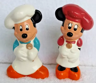 Chef Mickey And Minnie Salt And Pepper Shakers The Walt Disney Co Hoan Ltd • $12.50