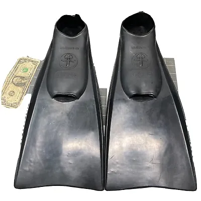 Vtg Scuba Diver Swim Fins Flippers Diving Full Foot Aqua Lung Otarie US Divers • $39