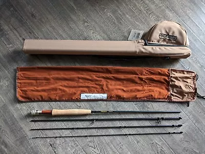 White River CLASSIC WR866-4 8'6  4PC Fly Fishing Rod With Sock & Hard Case NICE • $99.95