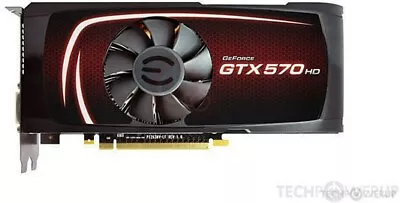 EVGA GTX 570 2.5 Gb Graphics Card ( Pulled From Working Mac Pro)  • $75