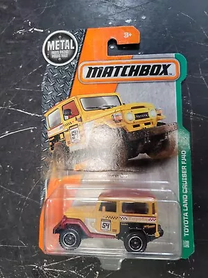 Matchbox 20162017 ‘68 Toyota Land Cruiser FJ40 Mustard Yellow W/Brown Roof 1968 • $7.99