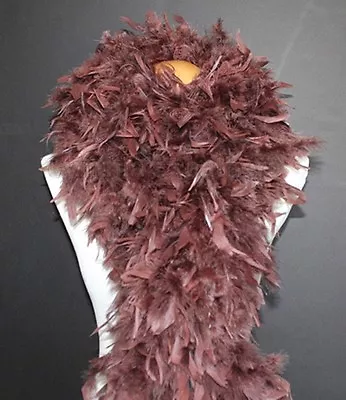  Chocolate Brown 180 Grams Chandelle Feather Boa Dance Party Halloween Costume • $26.95