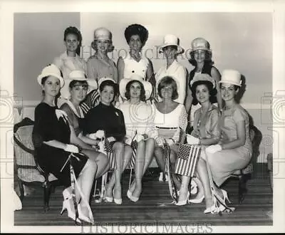 1965 Press Photo Miss America Pageant Contestants During Luncheon - Nob27145 • $19.99