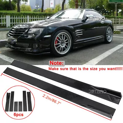 86.7  Car Extension Rocker Panel Lip Splitter Side Skirt For Chrysler 300C 04-12 • $89.58