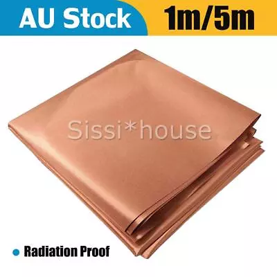 EMF Protection Pure Copper Fabric-Blocking RFID Radiation Singal Wifi EMI EMP • $24.26