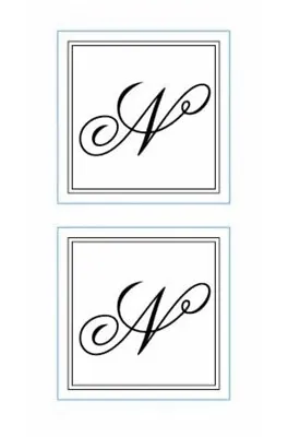 3 Pack Bundle Monogram Seals/stickers Letter N Black: (90 Pcs) New/Sealed • $2.49
