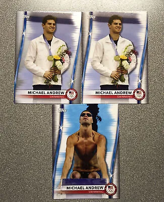 2020-21 Topps US Olympics & Paralympics Silver + Base  Michael Andrew - Swimming • $14.99