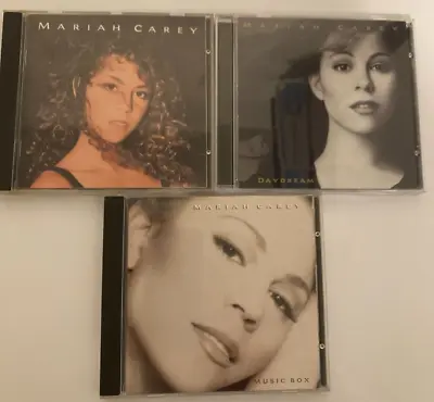 Mariah Carey CD Lot (3) SELF TITLED-DAYDREAM-MUSIC BOX 3 CD LOT! • $12.95