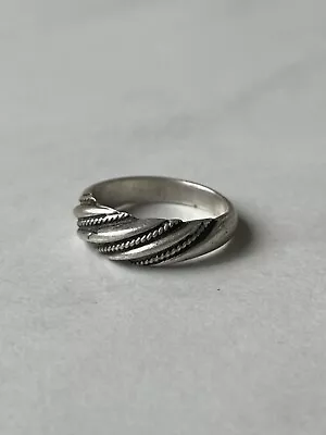 Vintage Russian Soviet Sterling Silver 925 Ring USSR Women's Jewelry 6.5 (17) • $39