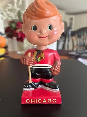 Chicago Blackhawks 1960's Vintage Bobble Head • $300