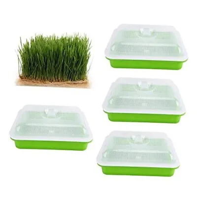  4 Packs Seed Sprouting Tray With LidBPA-Free Seed Sprouter Tray Seed  • $25.75