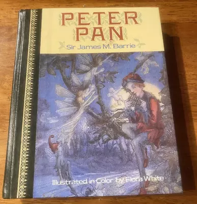 Peter Pan Book By James M Barrie 1987 Edition Vintage Illustrated Hardcover • $10