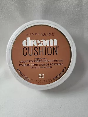 Maybelline Dream Cushion Fresh Face Liquid Foundation On-The-Go Warm Cocoa 60 • $6.80