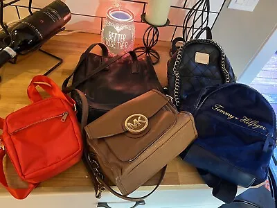 USED Designer 5 Bag  Lot - Michael Kors With Wallet Coach Tommy Hilfiger • $100