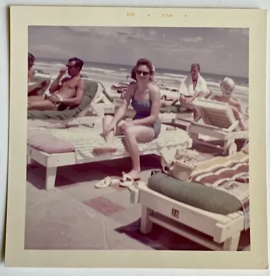 1st-6 Color Photos 1960’s Pretty Woman SwimSuit Beach Ocean Vintage Spring Break • $10