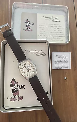 NEW 2004 Disney Steamboat Willie Watch In Tin • $28