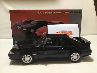 MUSTANG 1993 COBRA BLACK FORD FOX BODY Original Release  1/18 GMP RARE G1801813 • $424.99