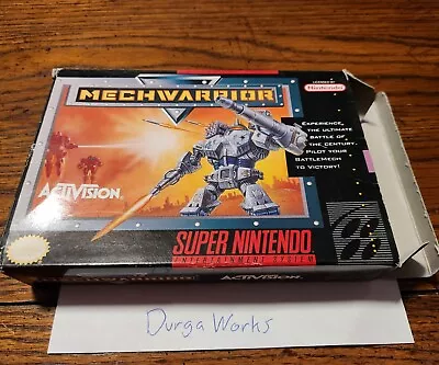 MechWarrior (Super Nintendo Entertainment System 1992) CIB • $100