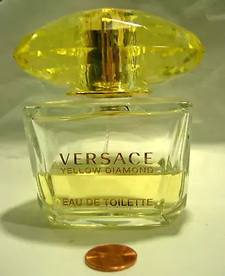 Womens Versace Yellow Diamond Edt Perfume Spray 3 Oz Citron Orange Amber • $16.99