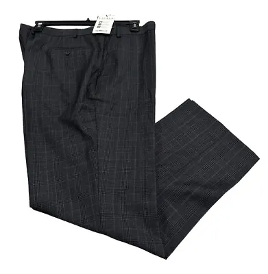NEW Lauren Ralph Lauren Edgewood Men Classic-Fit Wool Dress Pants Charcoal 42x30 • $27.99