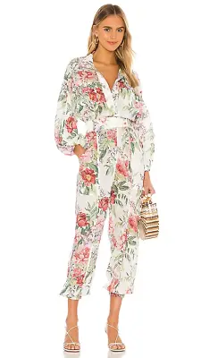 Zimmermann Floral Bellitude Boilersuit Jumpsuit Size 0 (US 4 UK/AU 8) • $550