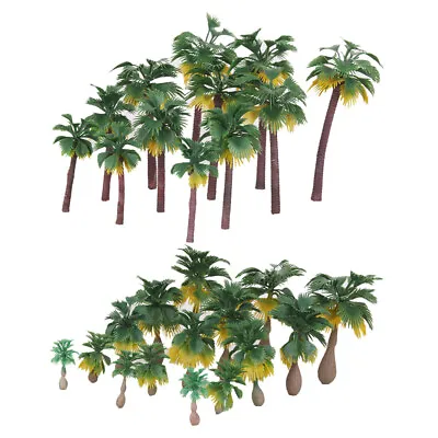 Model Train Palm Trees 27pcs 8 Size Tropical Forest Landscape Scale HO O N Z • £13.30