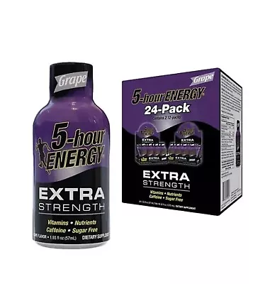 5-hour ENERGY Shot Extra Strength Grape (1.93 Oz. 24 Ct.) • $57.84