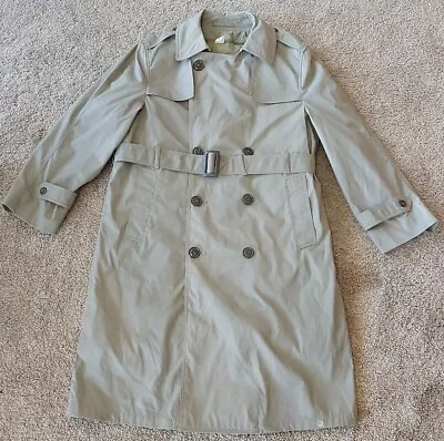 Men's Military DSCP Valor Collection Coat All-Weather Trench Coat Size 36S • $35