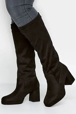 LIMITED COLLECTION Curve Knee High Boots In Extra Wide EEE Fit • £59.99