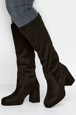 LIMITED COLLECTION Curve Knee High Boots In Extra Wide EEE Fit • £60