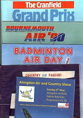 £4.14 • Buy Abingdon,Badminton,Bournemouth,Coventry,Cranfield Air Event Programme Selection 