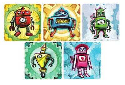 15 Robot Stickers Kid Reward Bday Party Goody Loot Bag Filler Favor Supply • $2.50