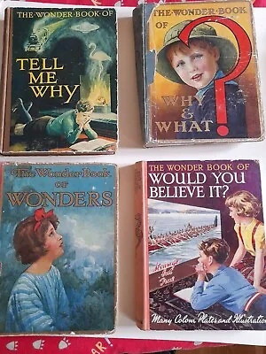 WONDER BOOKS WARD LOCK X4 TELL ME WHY-WHY & WHAT-WONDERS-  WOULD  BELIEVEc1930's • £3.99