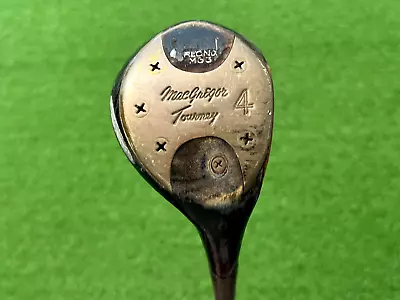 MacGregor Golf TOURNEY MT M33 Persimmon (4) WOOD Right Handed Steel Leather Grip • $39.99