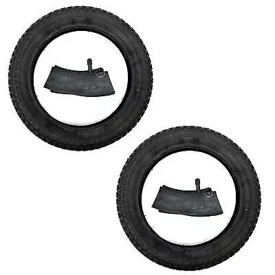 2x Tires + Hose AV 12.5x1.75x2.25  Bicycle Stroller Puky Scooter 47-203 • £17.02