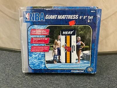 Nba Giant Mattress 6’ 9” Tall Miami Heat Pool Float • $50