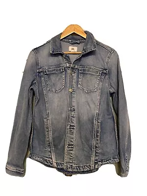 Just Jeans Womens Denim Jacket Ladies Size 10 Button Up Pre-Owned • $16.99