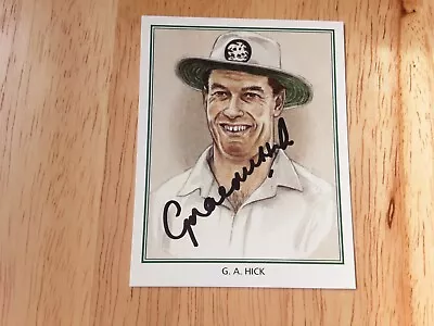 £4.99 • Buy GRAEME HICK (England) Signed CPS Worcestershire Test Cricketers Trading Card