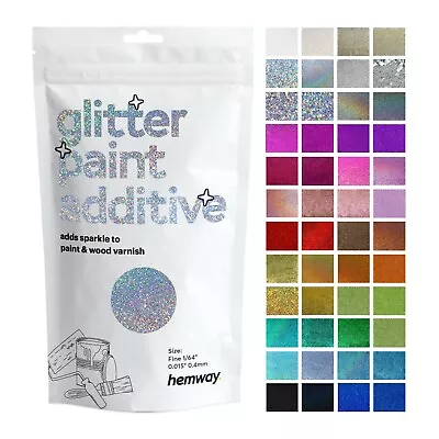 Glitter Wall Paint Additive FINE Hemway Emulsion Wallpaper Bedroom Varnish • £11.95