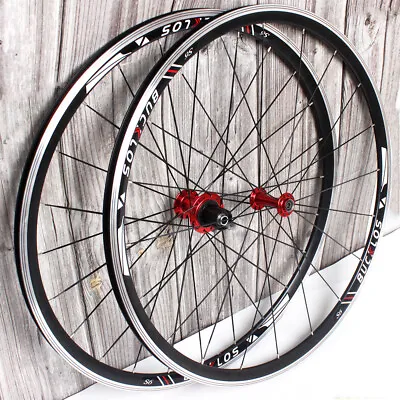Road QR 700C Bicycle Front/Rear Wheel Rim Brake Clincher Wheelset Fit Shimano HG • $272.75