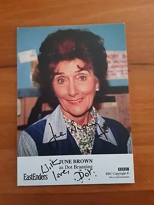 Eastenders - June Brown - Hand Signed Cast Card  • £16