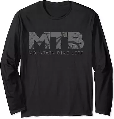 Mountain Bike Life MTB Vintage Mountain Bike Shirt Long Sleeve Tshirt • $21.99