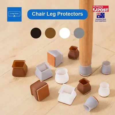 $7.99 • Buy Chair Leg Floor Protector Furniture Table Feet Cover Silicone Cap Pads Caps