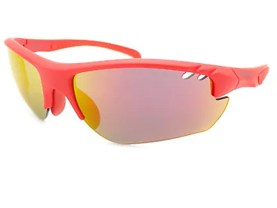 Polaroid Polarized Sports Sunglasses Matte Orange With Red Mirror  PLD7026 2M5 • £33.99