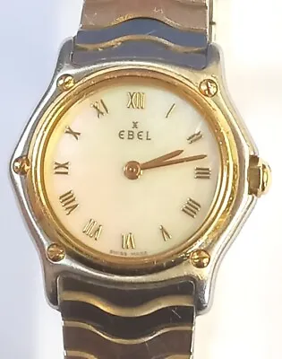 Ebel Classic Wave Women's Watch Steel/18K Gold 750 Gold Pearl RAR 25mm • £429