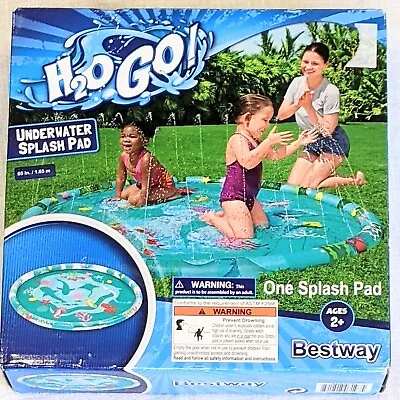 H2O GO! Underwater Splash Pad Sprinkler Fountain Wading Pool 65  Bestway Sprayer • $16.96