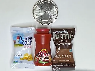 Kettle & Cape Cod Potato Chips & Picante Hot Sauce 💃 Zuru Mini Brands Series 5 • $15.17
